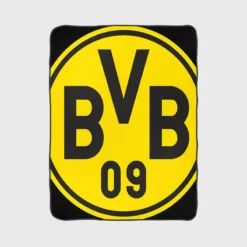 The Sensational Borussia Dortmund Team Logo Fleece Blanket 1