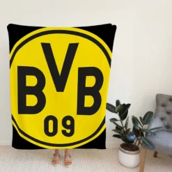 The Sensational Borussia Dortmund Team Logo Fleece Blanket