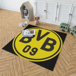 The Sensational Borussia Dortmund Team Logo Rug 1