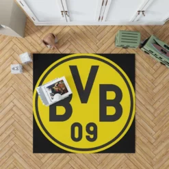 The Sensational Borussia Dortmund Team Logo Rug