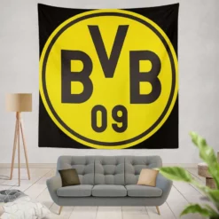 The Sensational Borussia Dortmund Team Logo Tapestry