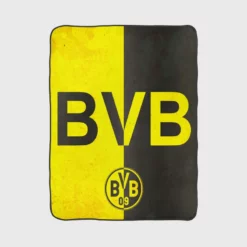 The Ultimate Borussia Dortmund Club Logo Fleece Blanket 1