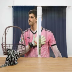 Thibaut Courtois Competitive UEFA Cup Window Curtain