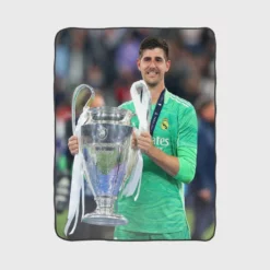 Thibaut Courtois Passionate Football Fleece Blanket 1