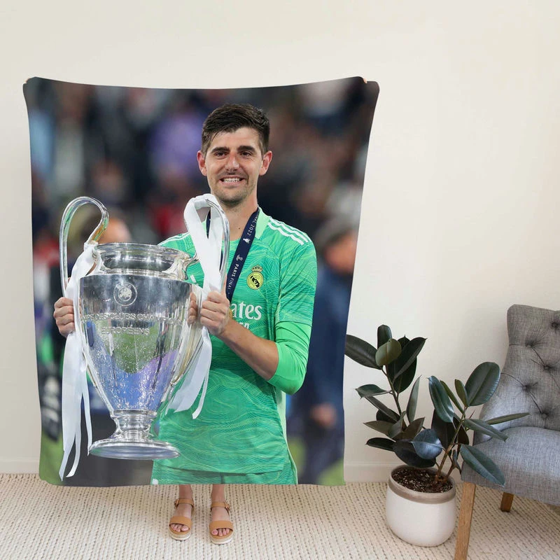 Thibaut Courtois Passionate Football Fleece Blanket