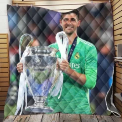 Thibaut Courtois Passionate Football Quilt Blanket