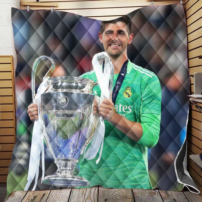 Thibaut Courtois Passionate Football Quilt Blanket