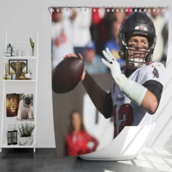 Tom Brady NFL Shower Curtain