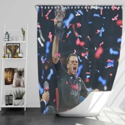 Tom Brady NFL Super Bowl Shower Curtain