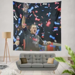Tom Brady NFL Super Bowl Tapestry