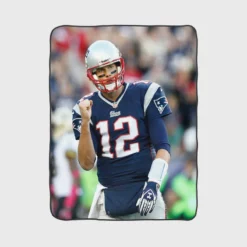 Tom Brady Patriots NFL Footballer Fleece Blanket 1