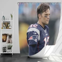 Tom Brady Patriots NFL Shower Curtain