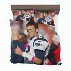 Tom Brady Thumbs Up NFL New England Patriots Bedding Set 1