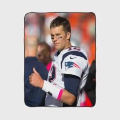 Tom Brady Thumbs Up NFL New England Patriots Fleece Blanket 1