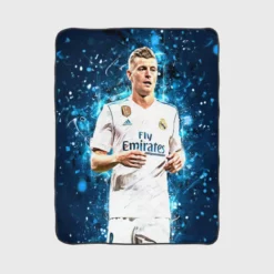 Toni Kroos Active Football Player Fleece Blanket 1