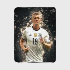 Toni Kroos Awarded Germany Sports Player Fleece Blanket 1