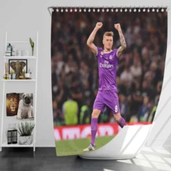 Toni Kroos Capable German Soccer Player Shower Curtain