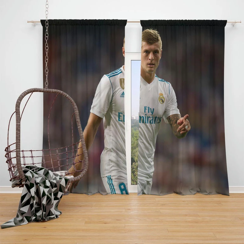 Toni Kroos Club World Cup Champion Footballer Window Curtain