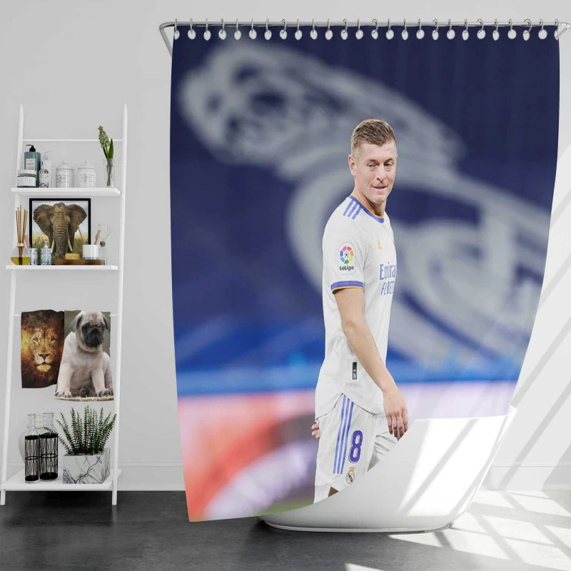 Toni Kroos Consistent Real Madrid Football Player Shower Curtain