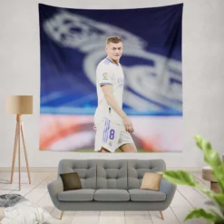 Toni Kroos Consistent Real Madrid Football Player Tapestry