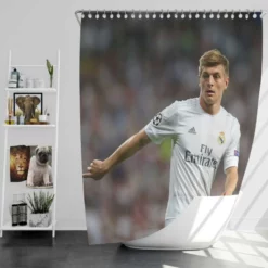 Toni Kroos Copa de la Liga Footballer Shower Curtain