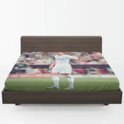 Toni Kroos Focused Madrid Football Player Fitted Sheet 1