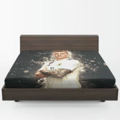 Toni Kroos Powerful Real Madrid Soccer Player Fitted Sheet 1