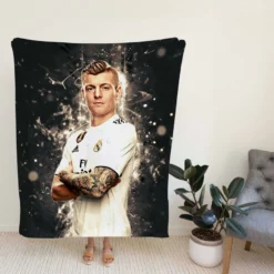 Toni Kroos Powerful Real Madrid Soccer Player Fleece Blanket