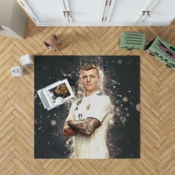 Toni Kroos Powerful Real Madrid Soccer Player Rug