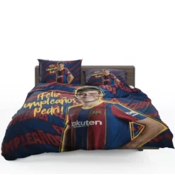 Top Ranked Barcelona Player Pedri Bedding Set