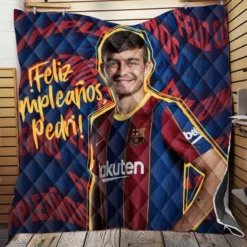 Top Ranked Barcelona Player Pedri Quilt Blanket