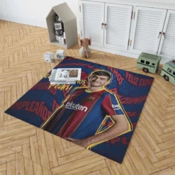 Top Ranked Barcelona Player Pedri Rug 1