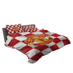 Top Ranked British Football Club Manchester United Logo Bedding Set 2