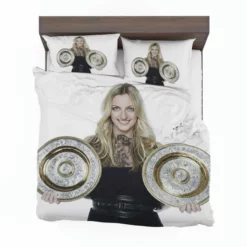 Top Ranked Czech Tennis Player Petra Kvitova Bedding Set 1