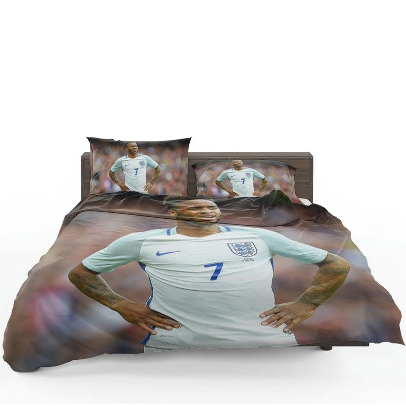 Top Ranked England Football Raheem Sterling Bedding Set