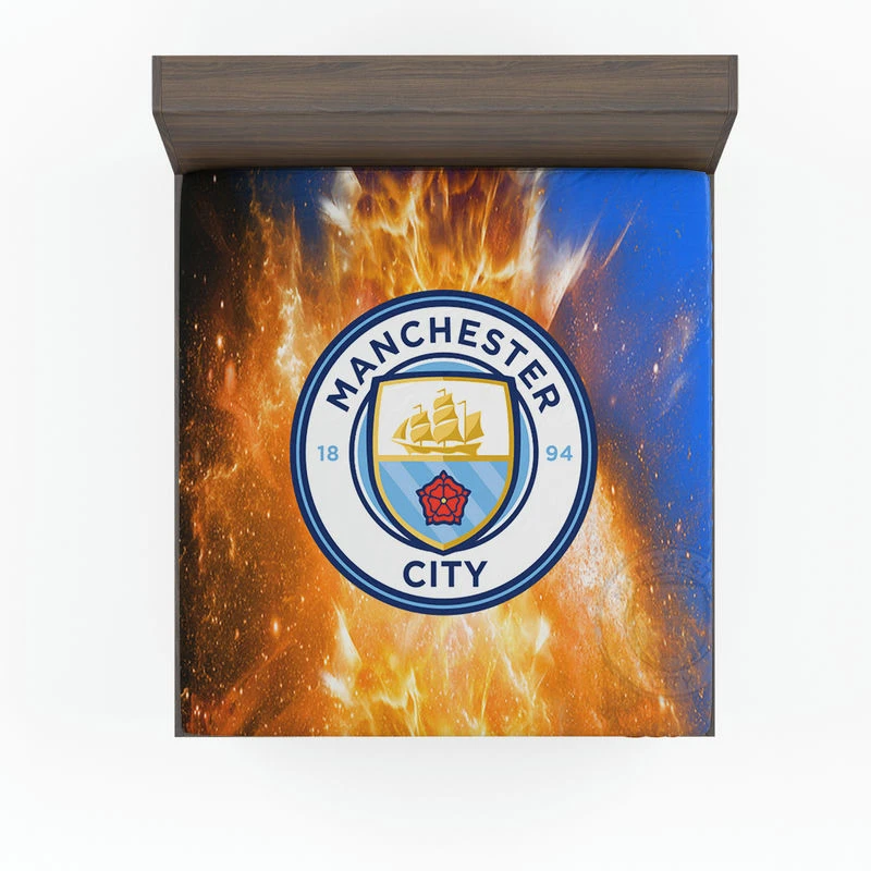 Top Ranked English Football Club Manchester City FC Fitted Sheet