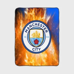 Top Ranked English Football Club Manchester City FC Fleece Blanket 1