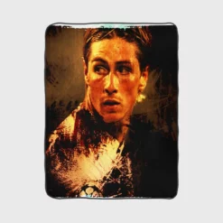 Top Ranked Football Player Fernando Torres Fleece Blanket 1