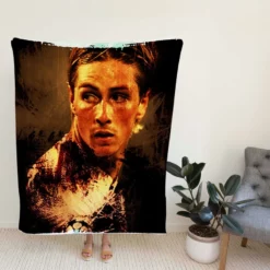 Top Ranked Football Player Fernando Torres Fleece Blanket