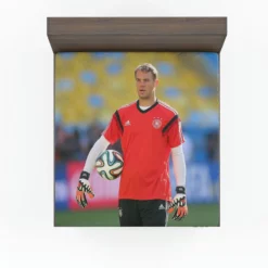 Top Ranked Football Player Manuel Neuer Fitted Sheet