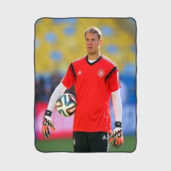 Top Ranked Football Player Manuel Neuer Fleece Blanket 1