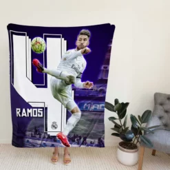 Top Ranked Footballer Sergio Ramos Fleece Blanket