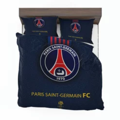 Top Ranked Ligue 1 Football Club PSG Logo Bedding Set 1