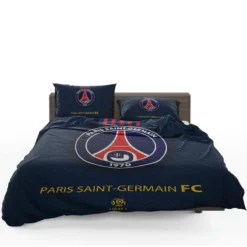 Top Ranked Ligue 1 Football Club PSG Logo Bedding Set