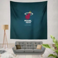 Top Ranked NBA Basketball Club Miami Heat Tapestry