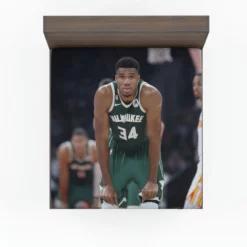 Top Ranked NBA Player Giannis Antetokounmpo Fitted Sheet