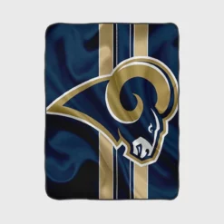 Top Ranked NFL Club Los Angeles Rams Fleece Blanket 1