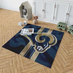 Top Ranked NFL Club Los Angeles Rams Rug 1