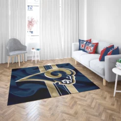 Top Ranked NFL Club Los Angeles Rams Rug 2