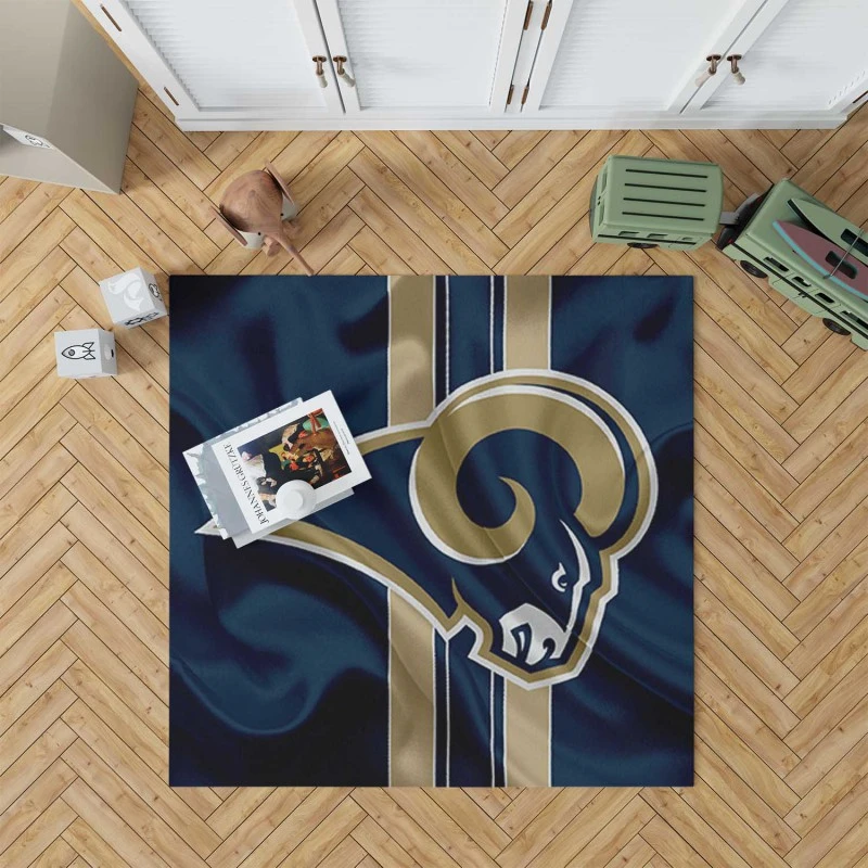 Top Ranked NFL Club Los Angeles Rams Rug